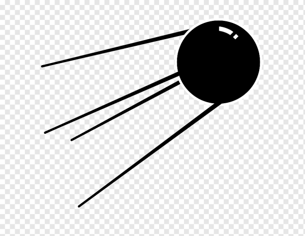 Раскраска Спутник в космосе для детей