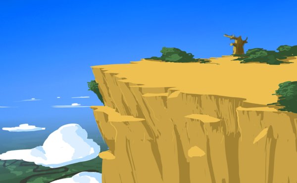 Фон для мультика скалы