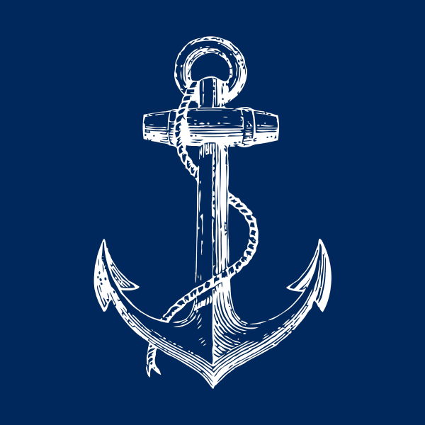 Красивый якорь