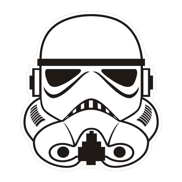 Маска штурмовика Star Wars раскраска