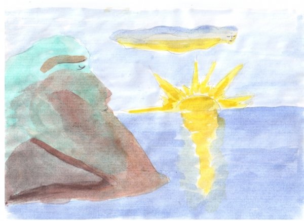 Картина Утес Михаила Юрьевича Лермонтова