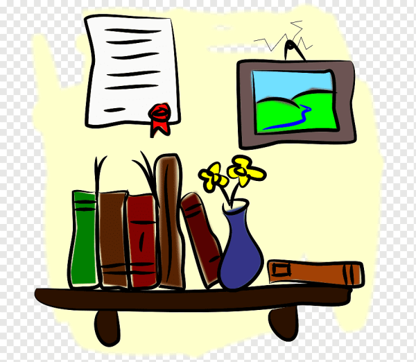 Нарисованная полка