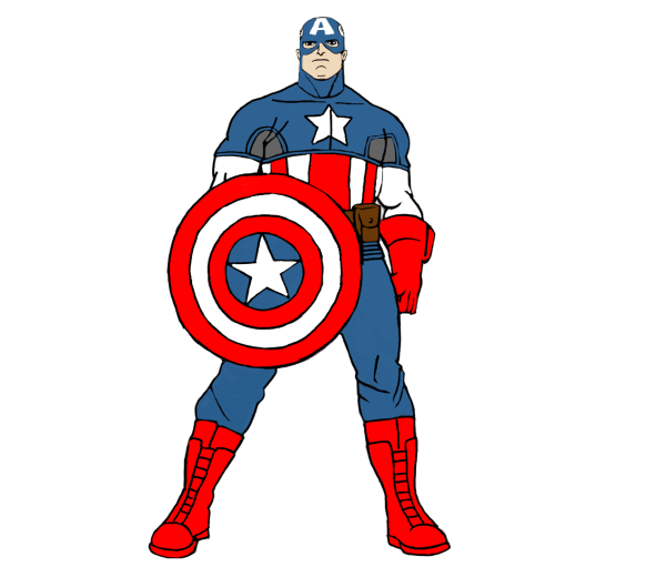 Марвел Капитан Америка срисовка