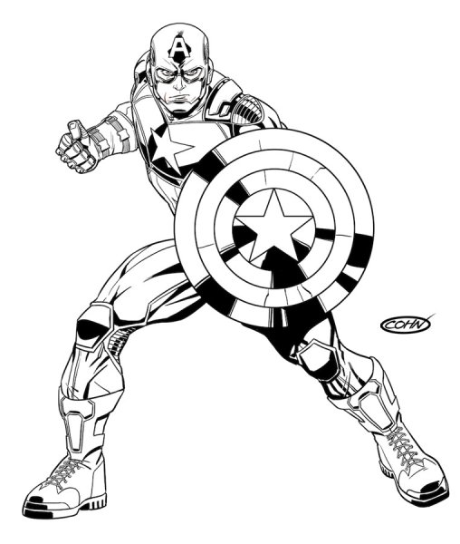 Герои Марвел Капитан Америка