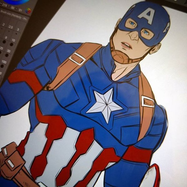 Мстители раскраска Капитан Америка