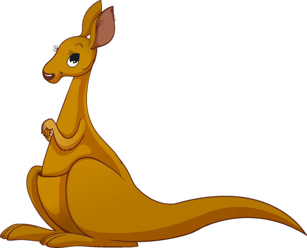 Кенгуренок мультяшный