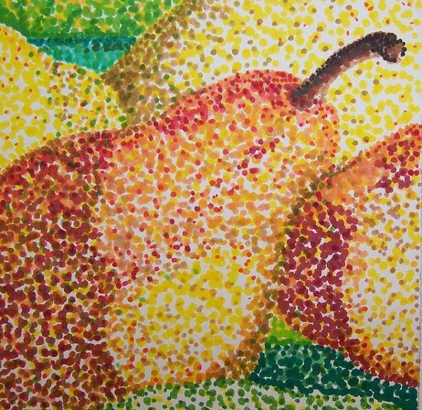 Пуантилизм натюрморт