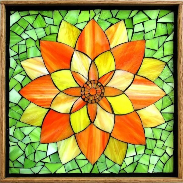 Рисование в стиле мозаики