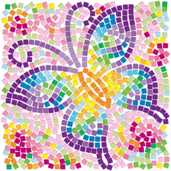Мозаика из цветной бумаги
