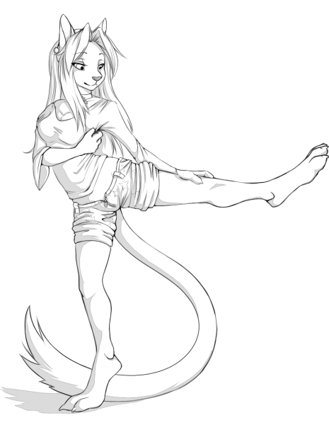 Фурри для срисовки