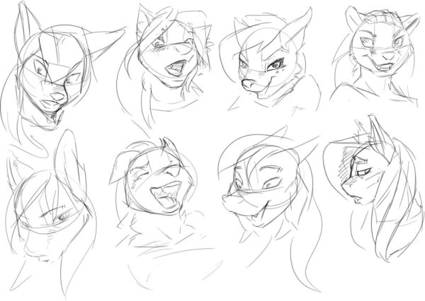 Фурри карандашом