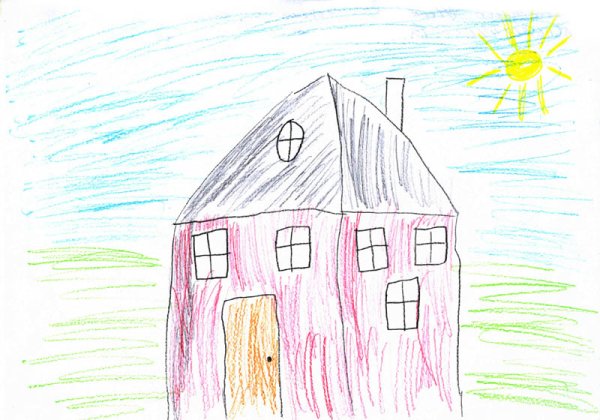 Дом детский рисунок