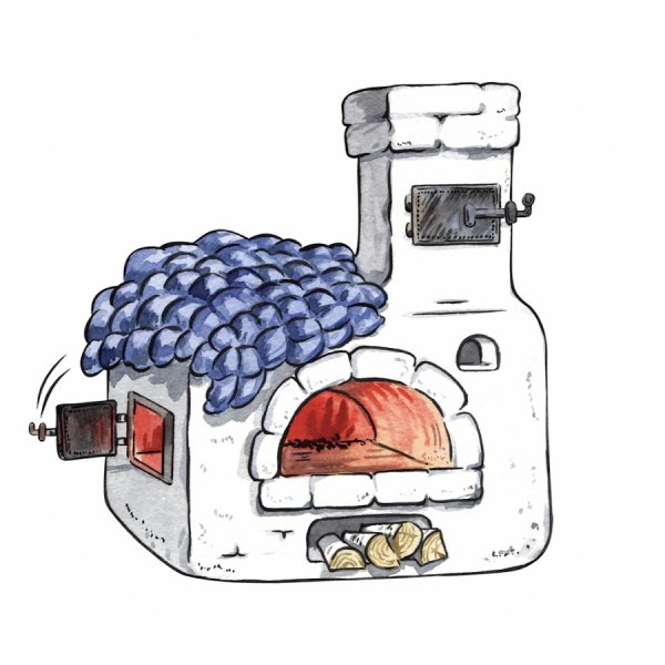 Печка раскраска