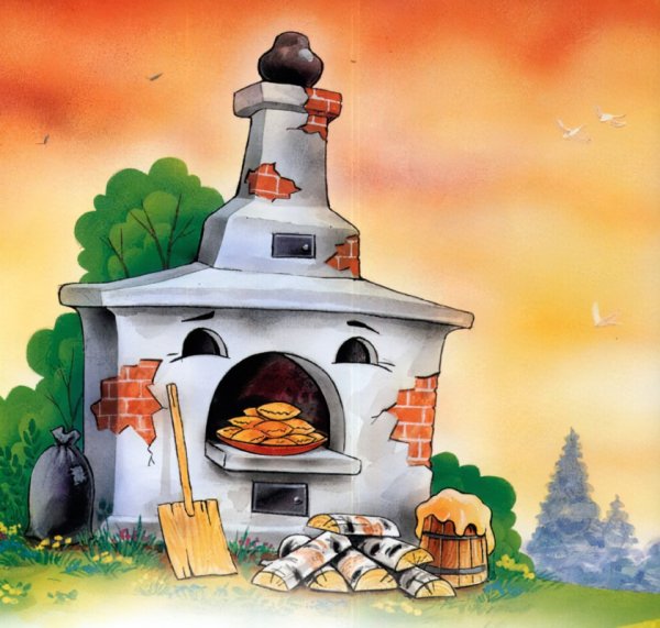 Иллюстрации русской печки
