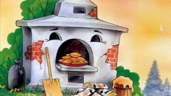 Русская печка раскраска