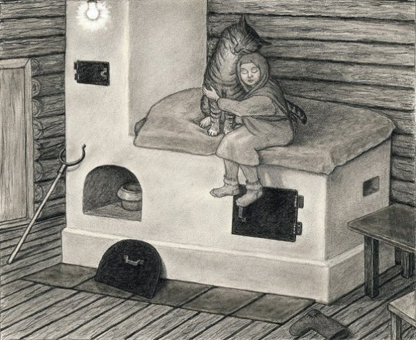 Русская печь раскраска