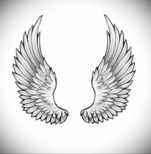 Крылья ангела рисунок