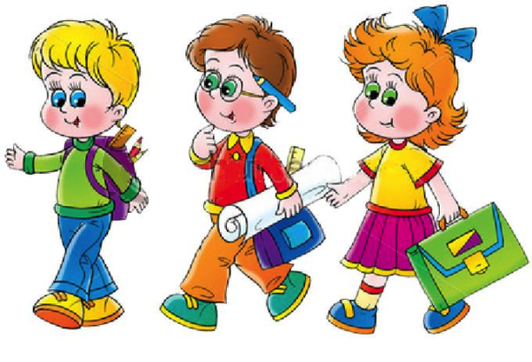 Мультяшные школьники