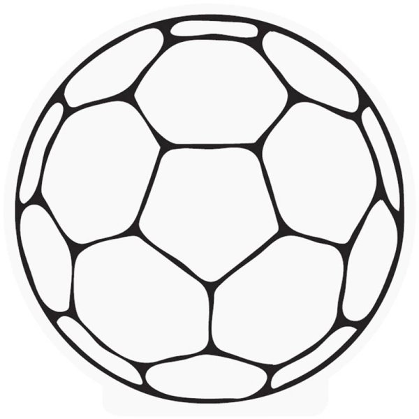 Футбольный мяч раскраска для детей