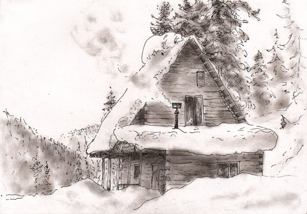 Сибирь рисунок