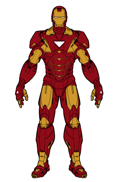 Iron man risovat
