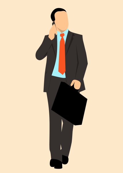 Мультяшный бизнесменка