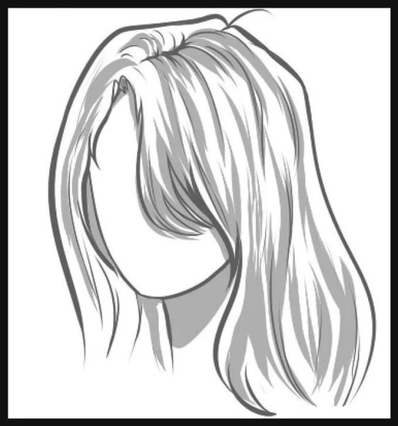Нарисовать волосы