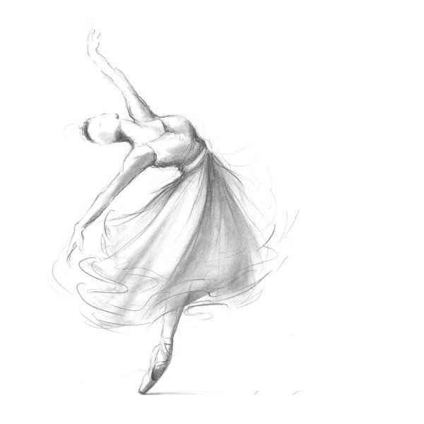 Силует испанской танцовщицы фламенко