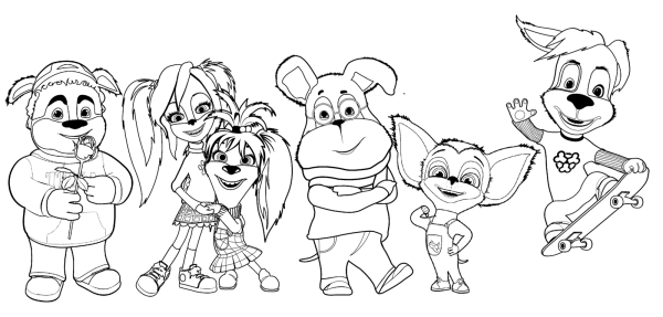 Лиза Барбоскина раскраска