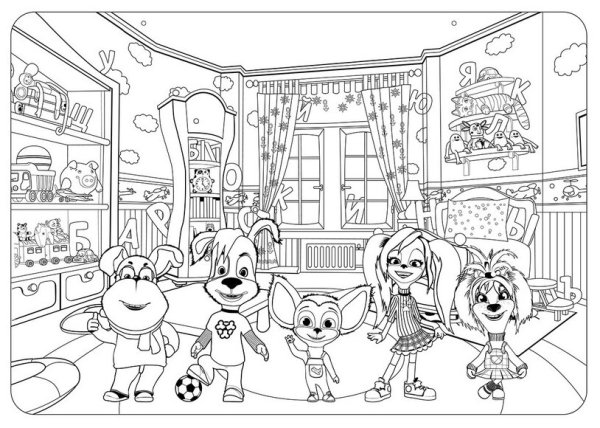 Раскраска Барбоскины дружок