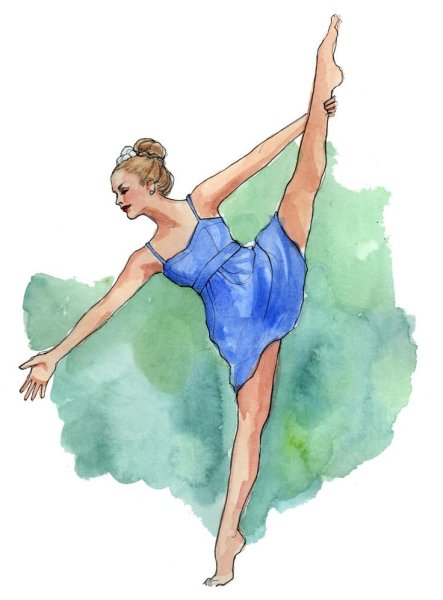 Танцовщица карандашом