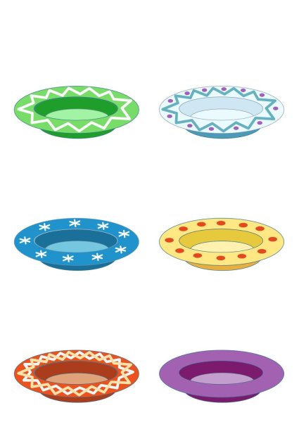 Тарелки для детского сада