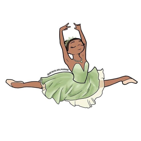 Балерина для рисования для детей