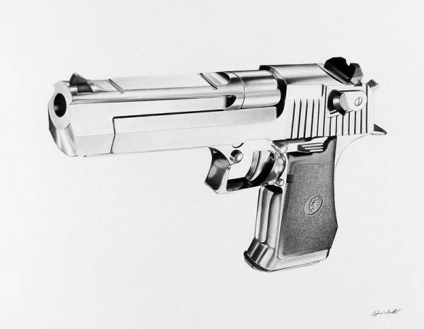 Чертёж пистолета Desert Eagle