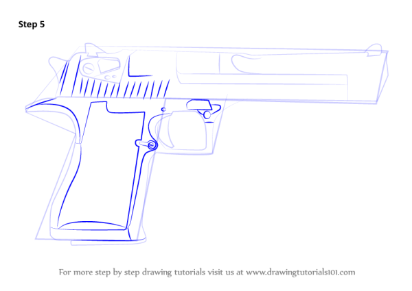 Чертёж пистолета Desert Eagle