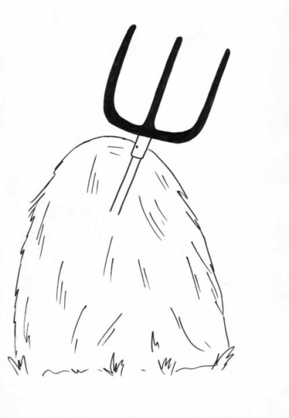 Сено раскраска