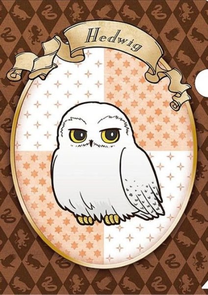 Сова Гарри Поттера черно белая