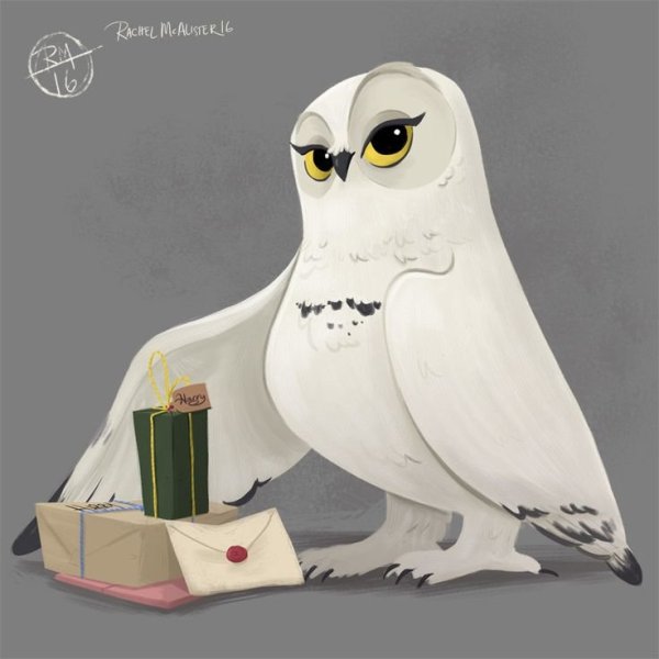 Букля из Гарри Поттера акварель