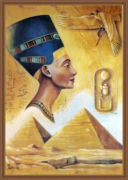 Древний Египет царица Нефертити искусство