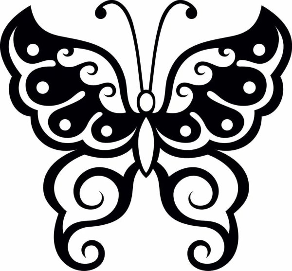 Трафареты бабочки