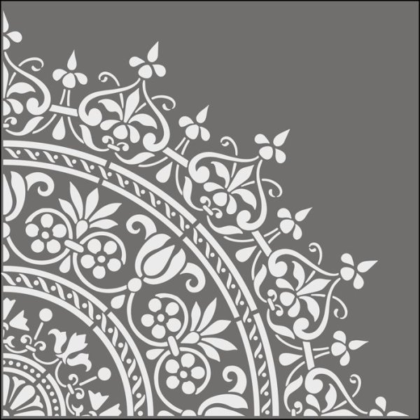 Трафареты узоров для стен