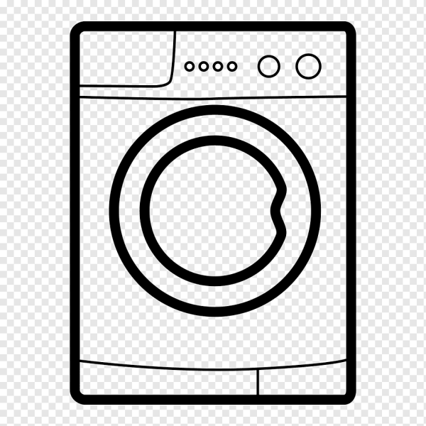 Раскраска стиральная машинка