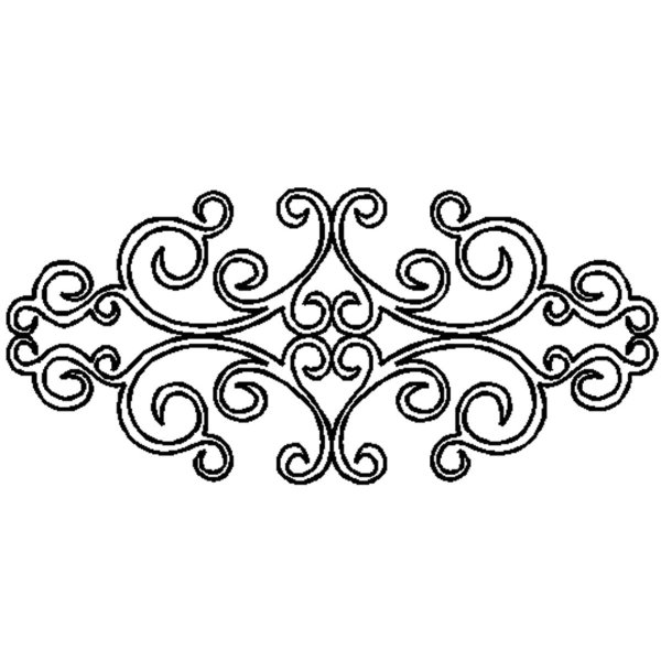 Трафарет вензеля для декора