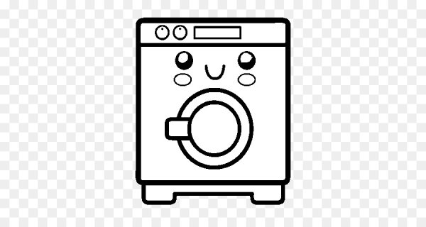 Стиральная машина раскраска