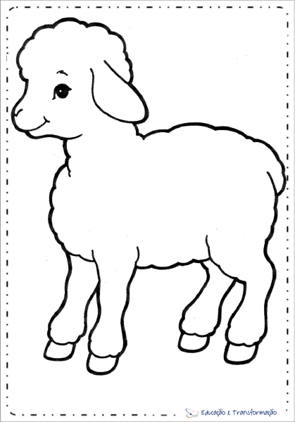 Барашек раскраска