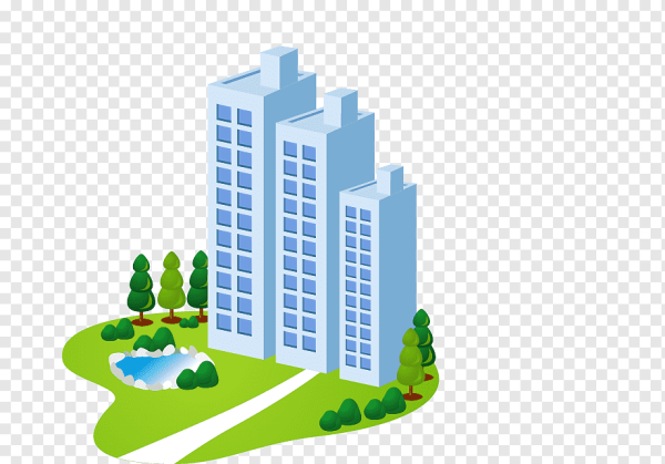 Силуэт многоэтажек