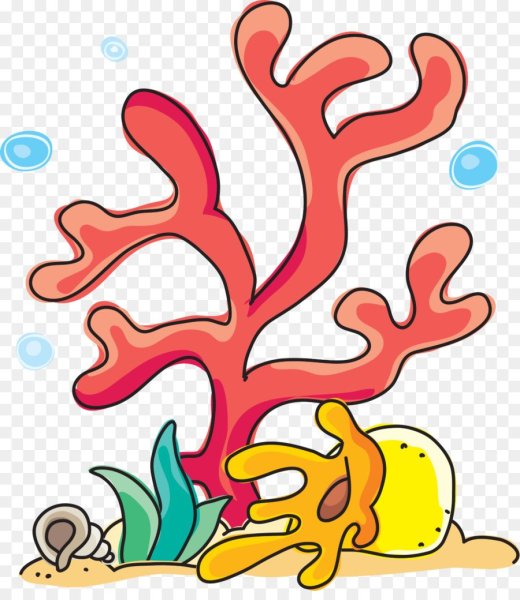 Водоросли акварель