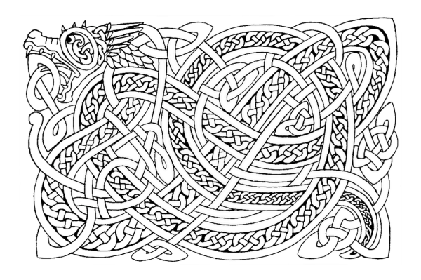 Дракон Celtic Knotwork