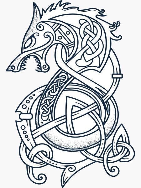 Кельтская вязь тату