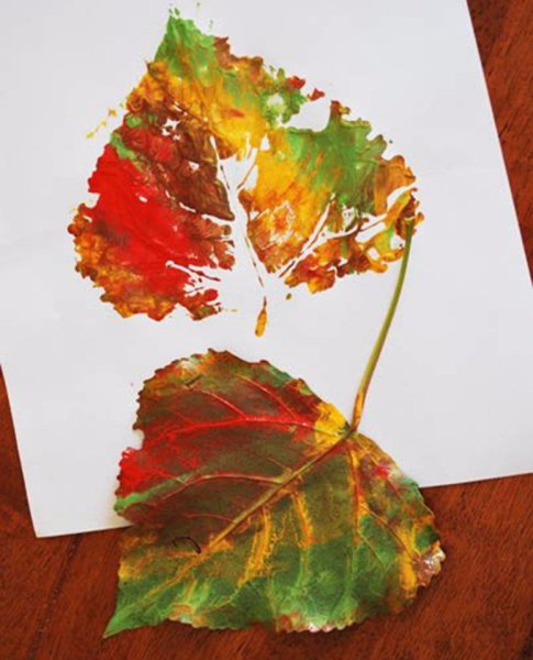 «Осенние листья» Отпечатки листьев